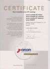 Certificate Heat treatable arcon HT coating